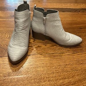 MIA Snakeskin Booties- Size 7.5